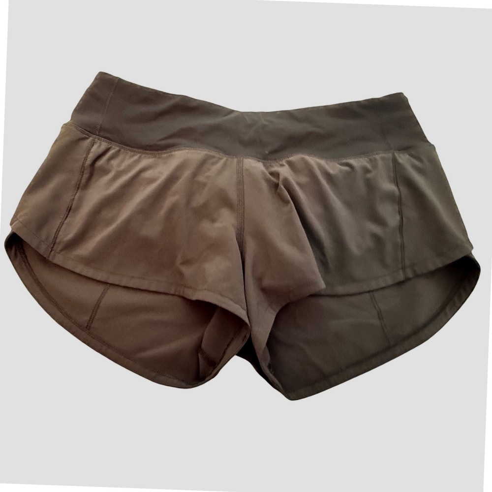 Lululemon Speed Up Low-Rise Lined Shorts 2.5 Black Size 4 Running Training